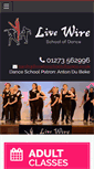 Mobile Screenshot of livewireschoolofdance.co.uk
